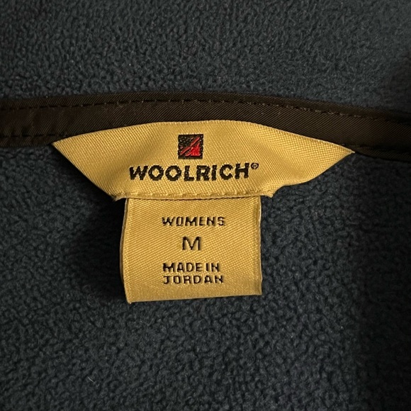 WOOLRICH Blue Fleece Full Zip Vest Women’s M - Picture 2 of 9